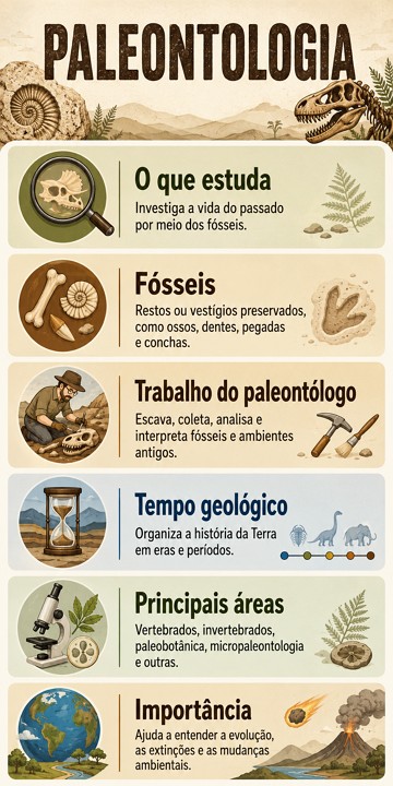 Infográfico sobre Paleontologia Infográfico sobre Paleontologia