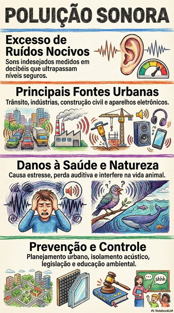 Infográfico sobre Poluição Sonora Infográfico sobre Poluição Sonora