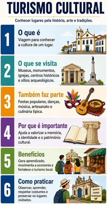 Infográfico sobre o Turismo Cultural Infográfico sobre o Turismo Cultural