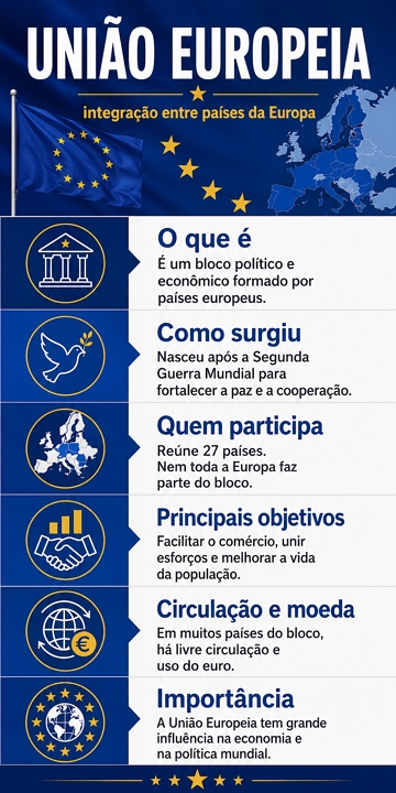 Infogr&aacute;fico sobre a Uni&atilde;o Europeia
