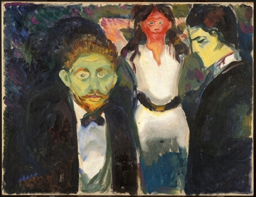 Inveja, pintura de Edvard Munch Inveja, pintura de Edvard Munch