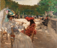 Jardim do Luxemburgo (1905), pintura de Eliseu Visconti