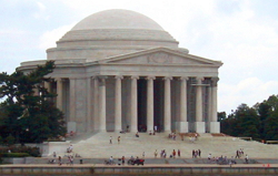 Jefferson Memorial, homenagem a Thomas Jefferson, construído em Washington