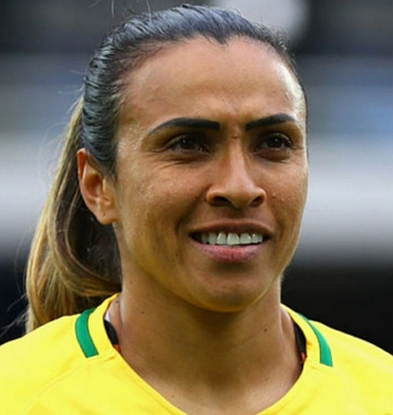 Foto da jogadora de futebol Marta