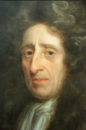 Pintura do rosto do filósofo John Locke