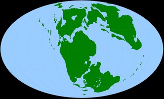 Continentes da Terra durante o Período Jurássico Mapa mostrando como eram os continentes da Terra durante o Período Jurássico