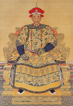 Retrato pintado do imperador chinês Kangxi