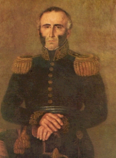 Juan Antonio Lavalleja Retrato do líder uruguaio Juan Antonio Lavalleja.