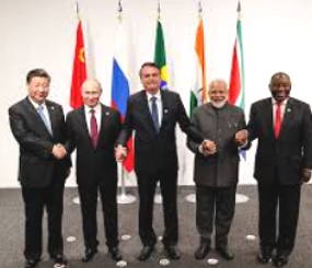 Foto dos líderes dos países do Brics na cúpula de 2019