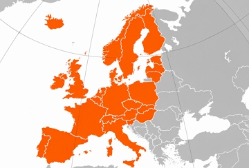 Localiza&ccedil;&atilde;o geogr&aacute;fica da Europa Ocidental