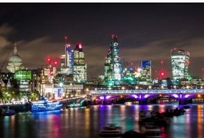 Foto da cidade de Londres a noite