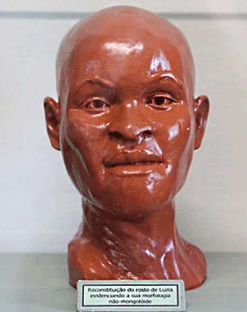 Reconstituição facial de Luzia. Reconstituição facial de Luzia