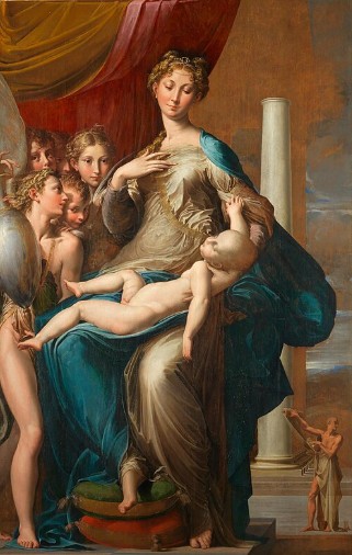 Madona com longo pescoço, obra de Parmigianino Madona com longo pescoço, obra de Parmigianino