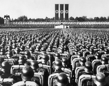 Manifestação Nazista Foto de um evento nazista na Alemanha na década de 1930