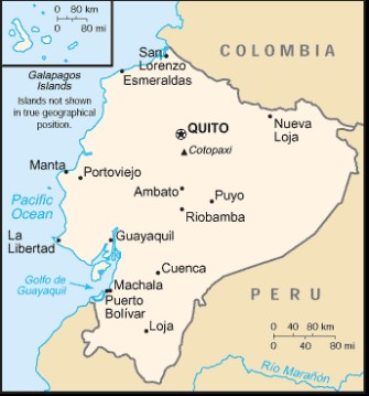 Mapa do Equador