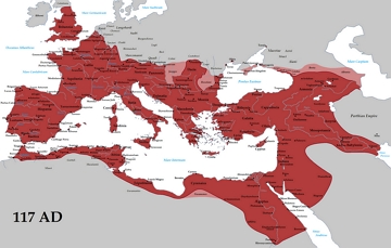 Mapa do Império Romano Mapa do Império Romano no auge de suas conquistas
