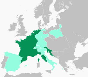 Mapa do Império Napoleônico