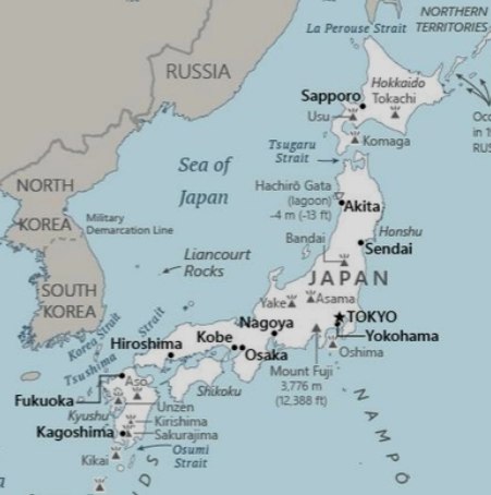 Imagem do Mapa do Japão