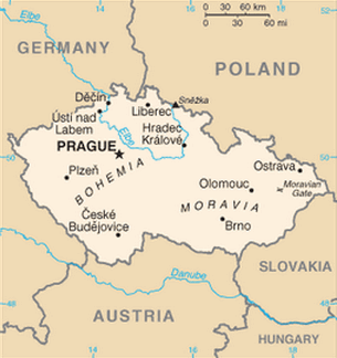   Mapa da República Tcheca