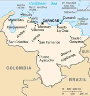   Mapa da Venezuela
