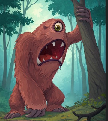 Mapinguari na floresta amazônica Mapinguari na floresta amazônica