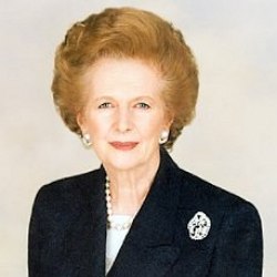 Foto de rosto Margaret Thatcher