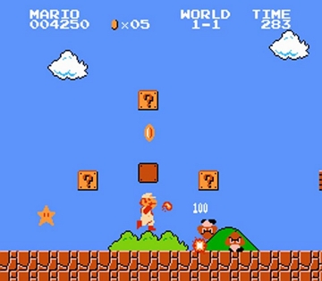 Super Mário Bros Tela do jogo Super Mário Bros