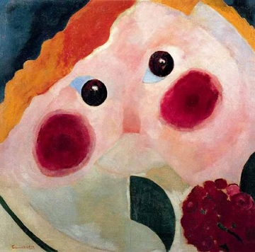 Menina com ranúnculo (1914), obra de Theo van Doesburg Menina com ranúnculo (1914), obra de Theo van Doesburg