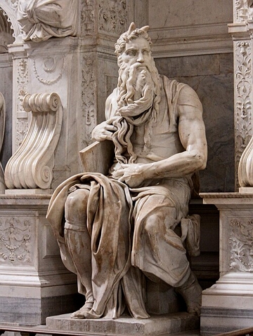 Moisés, escultura de Michelangelo Moisés, escultura de Michelangelo