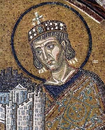 Constantino I Mosaico representando o imperador Constantino I