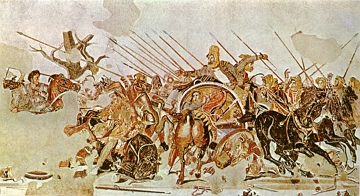 Mosaico de Alexandre, o grande Pintura do Mosaico de Alexandre, o grande