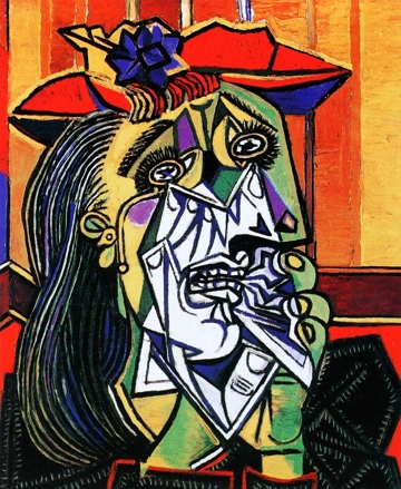 Mulher Chorando, obra de Pablo Picasso Mulher Chorando, obra de Pablo Picasso