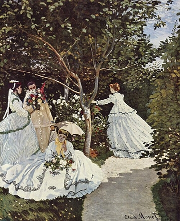 Mulheres no jardim, obra de Claude Monet