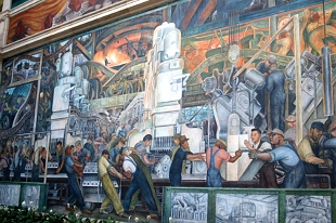 Murais da indústria de Detroit, pintura de Diego Rivera