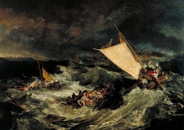 Naufrágio, William Turner Naufrágio, obra do pintor romântico inglês William Turner