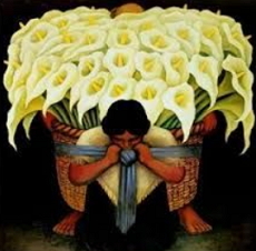 Carregador de flores, obra neorrealista de Diego Rivera