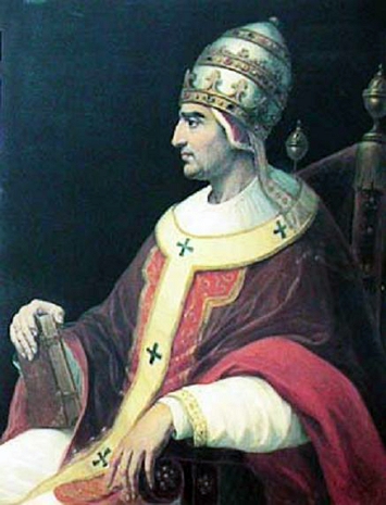 Retrato do papa Greg&oacute;rio XI