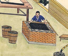 Produção de papel na China no século XVII