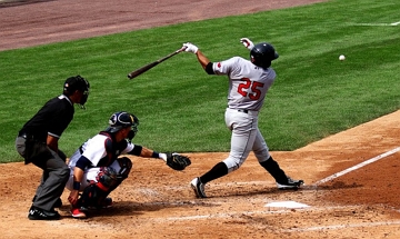 Tacada de Beisebol Foto mostrando uma partida de Beisebol