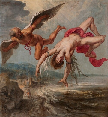 A queda de Ícaro A queda de Ícaro (1637), obra de arte de Jacob Peter Gowy