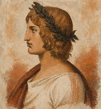 Virgílio Pintura representando o poeta romano Virgílio
