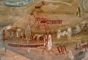 Pintura rupestre da Serra da Capivara