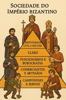 Pirâmide da sociedade do Império Bizantino Pirâmide da sociedade do Império Bizantino