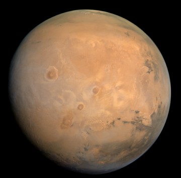 Planeta Marte Marte em cores reais