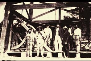 Perfuração de poço de petróleo em Bofete, Estado de SP em 1892