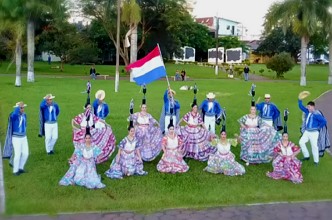 Polca Paraguaia Foto com dançarinos de Polca Paraguaia