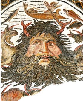 Pintura de Ponto, deus grego das profundezas do mar