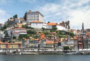 Vista da cidade do Porto em Portugal
