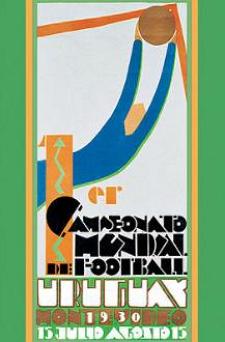 Poster oficial da Copa do Mundo de Futebol do Uruguai