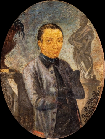 Aleijadinho Pintura representando o artista plástico Aleijadinho